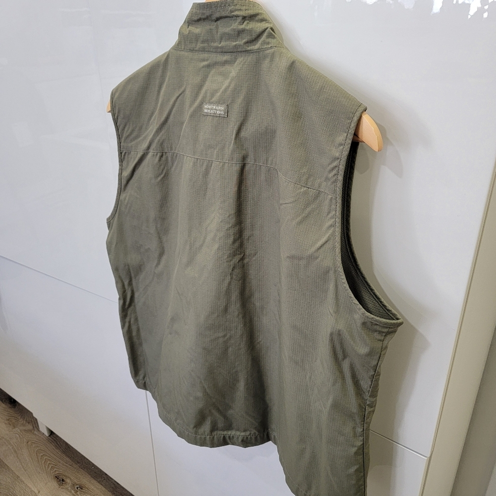 Northern Reflections Green Utility Cargo Vest Outdoor Coastal Gorpcore Womens XL - Picture 7 of 17